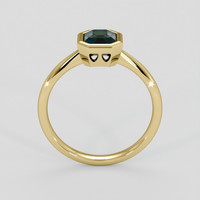 1.10 Ct. Bluish Green Sapphire Ring, 10K Yellow Gold 3