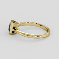1.10 Ct. Bluish Green Sapphire Ring, 10K Yellow Gold 4