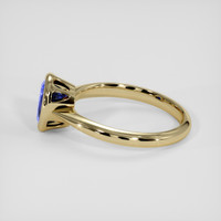 2.22 Ct. Blue Sapphire Ring, 10K Yellow Gold 4