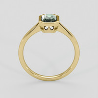 1.57 Ct. Bluish Green Sapphire Ring, 10K Yellow Gold 3