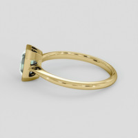 1.57 Ct. Bluish Green Sapphire Ring, 10K Yellow Gold 4