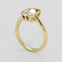 2.04 Ct. Peach Sapphire Ring, 10K Yellow Gold 2