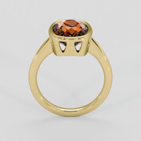 3.73 Ct. Orangish Brown Tourmaline Ring, 14K Yellow Gold 3