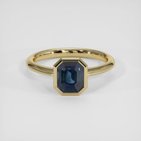2.12 Ct. Blue Sapphire Ring, 14K Yellow Gold 1
