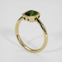 1.59 Ct. Green Sapphire Ring, 14K Yellow Gold 2