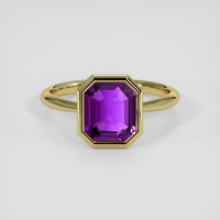 2.62 Ct. Purple Sapphire Ring, 14K Yellow Gold 1