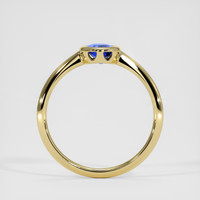 0.77 Ct. Blue Sapphire Ring, 14K Yellow Gold 3