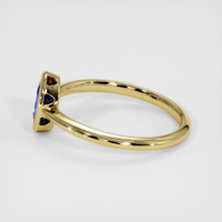 0.77 Ct. Blue Sapphire Ring, 14K Yellow Gold 4