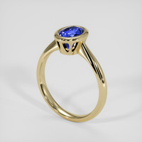 2.22 Ct. Blue Sapphire Ring, 14K Yellow Gold 2