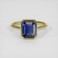2.56 Ct. Blue Sapphire Ring, 14K Yellow Gold 1