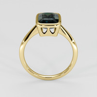 3.02 Ct. Bluish Green Sapphire Ring, 14K Yellow Gold 3