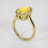 6.92 Ct. Yellow Sapphire Ring, 14K Yellow Gold 2