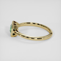 1.01 Ct. Bluish Green Sapphire Ring, 14K Yellow Gold 4
