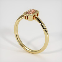 0.61 Ct. Padparadscha Sapphire Ring, 14K Yellow Gold 2