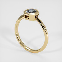 0.68 Ct. Sapphire Ring, 14K Yellow Gold 2
