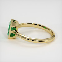 1.38 Ct. Emerald Ring, 18K Yellow Gold 4