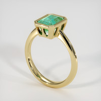 1.89 Ct. Emerald Ring, 18K Yellow Gold 2