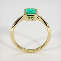 1.42 Ct. Emerald Ring, 18K Yellow Gold 3