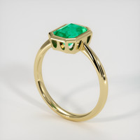 1.59 Ct. Emerald Ring, 18K Yellow Gold 2