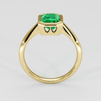 1.23 Ct. Emerald Ring, 18K Yellow Gold 3