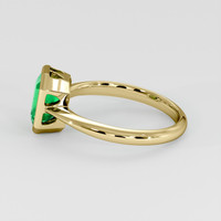 1.23 Ct. Emerald Ring, 18K Yellow Gold 4