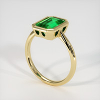 1.90 Ct. Emerald Ring, 18K Yellow Gold 2