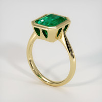 4.00 Ct. Emerald Ring, 18K Yellow Gold 2
