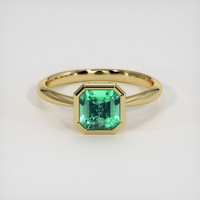 1.19 Ct. Emerald Ring, 18K Yellow Gold 1