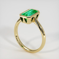 1.91 Ct. Emerald Ring, 18K Yellow Gold 2