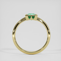 0.87 Ct. Emerald Ring, 18K Yellow Gold 3
