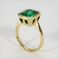 5.95 Ct. Emerald Ring, 18K Yellow Gold 2