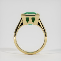5.95 Ct. Emerald Ring, 18K Yellow Gold 3