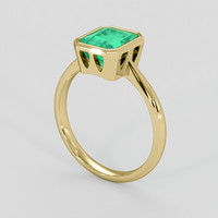 2.23 Ct. Emerald Ring, 18K Yellow Gold 2