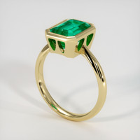 2.63 Ct. Emerald Ring, 18K Yellow Gold 2