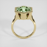 10.31 Ct. Green Prasiolite Ring, 18K Yellow Gold 3