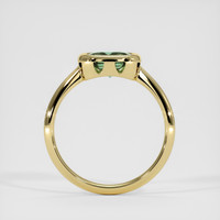1.10 Ct. Green Sapphire Ring, 18K Yellow Gold 3
