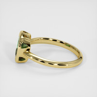 1.10 Ct. Green Sapphire Ring, 18K Yellow Gold 4