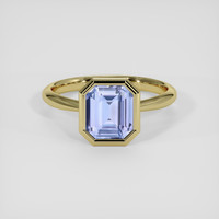 2.51 Ct. Violet Sapphire Ring, 18K Yellow Gold 1