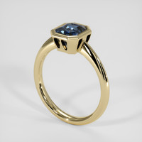 2.12 Ct. Blue Sapphire Ring, 18K Yellow Gold 2