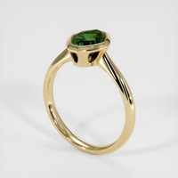 1.84 Ct. Green Sapphire Ring, 18K Yellow Gold 2