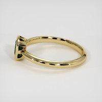0.83 Ct. Green Sapphire Ring, 18K Yellow Gold 4