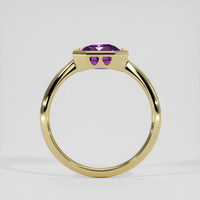 2.62 Ct. Purple Sapphire Ring, 18K Yellow Gold 3