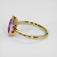 2.62 Ct. Purple Sapphire Ring, 18K Yellow Gold 4