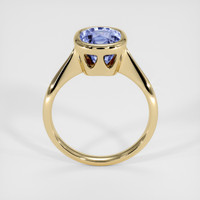 3.02 Ct. Violet Sapphire Ring, 18K Yellow Gold 3