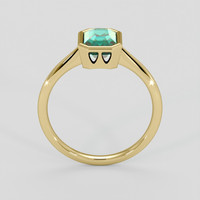 1.66 Ct. Bluish Green Sapphire Ring, 18K Yellow Gold 3