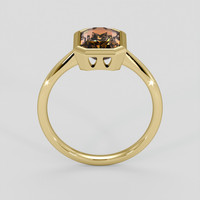 2.55 Ct. Orangish Brown Sapphire Ring, 18K Yellow Gold 3