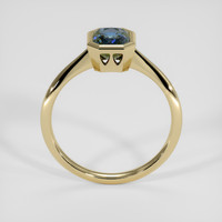 1.62 Ct. Greenish Blue Sapphire Ring, 18K Yellow Gold 3