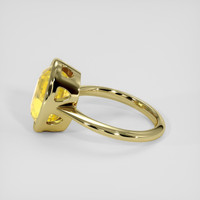 6.92 Ct. Yellow Sapphire Ring, 18K Yellow Gold 4