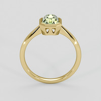 1.31 Ct. Yellowish Green Sapphire Ring, 18K Yellow Gold 3