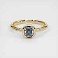 0.68 Ct. Sapphire Ring, 18K Yellow Gold 1